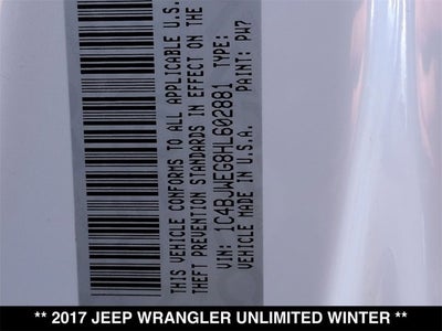 2017 Jeep Wrangler Unlimited Winter
