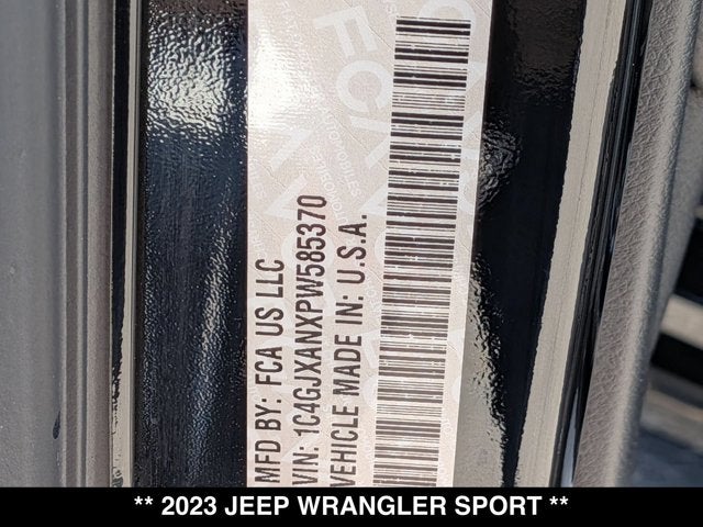 2023 Jeep Wrangler Sport