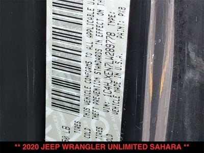 2020 Jeep Wrangler Unlimited Sahara