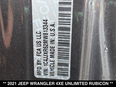 2021 Jeep Wrangler 4xe Unlimited Rubicon