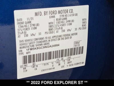 2022 Ford Explorer ST