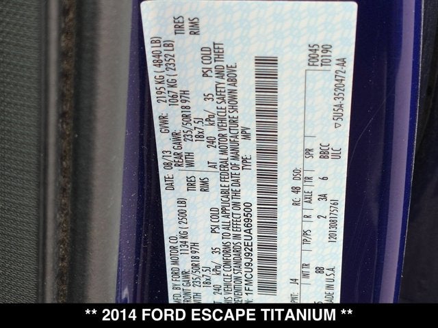 2014 Ford Escape Titanium