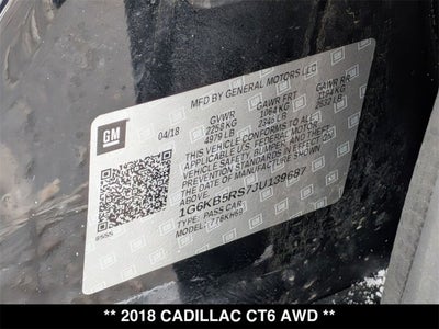 2018 Cadillac CT6 AWD