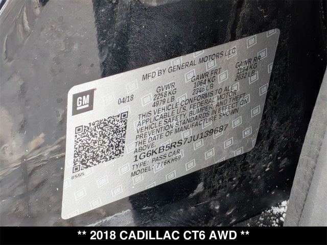 2018 Cadillac CT6 AWD
