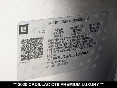 2020 Cadillac CT6 Premium Luxury