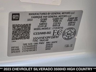 2023 Chevrolet Silverado 3500HD High Country