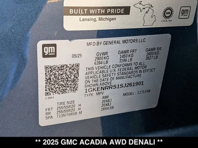 2025 GMC Acadia AWD Denali
