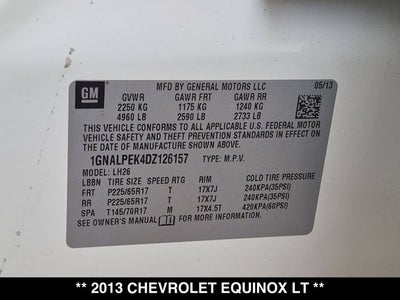 2013 Chevrolet Equinox LT