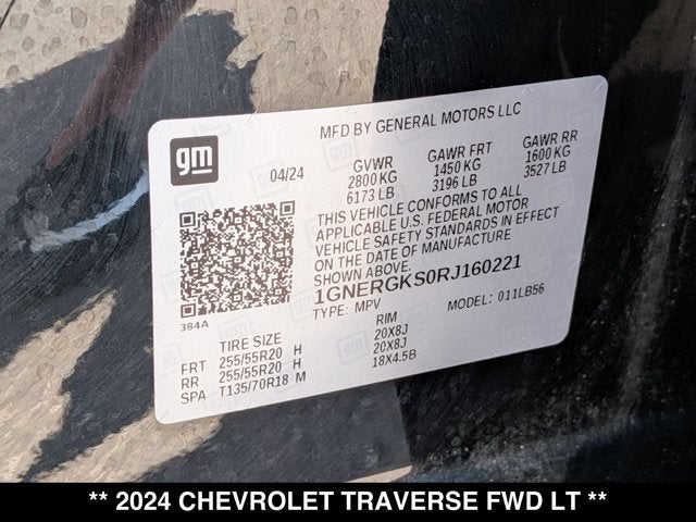 2024 Chevrolet Traverse FWD LT