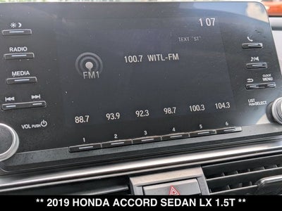 2019 Honda Accord LX 1.5T