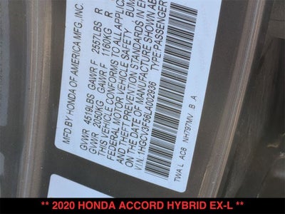 2020 Honda Accord EX-L