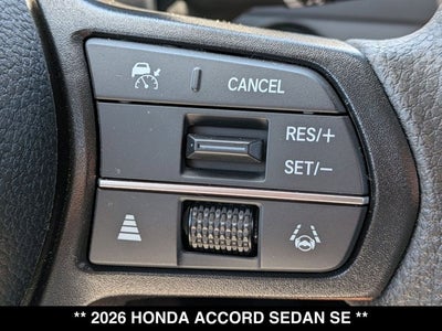 2026 Honda Accord SE
