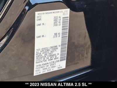 2023 Nissan Altima 2.5 SL