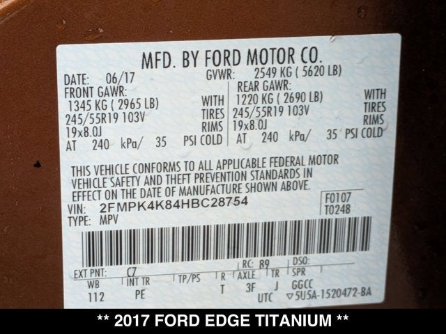 2017 Ford Edge Titanium
