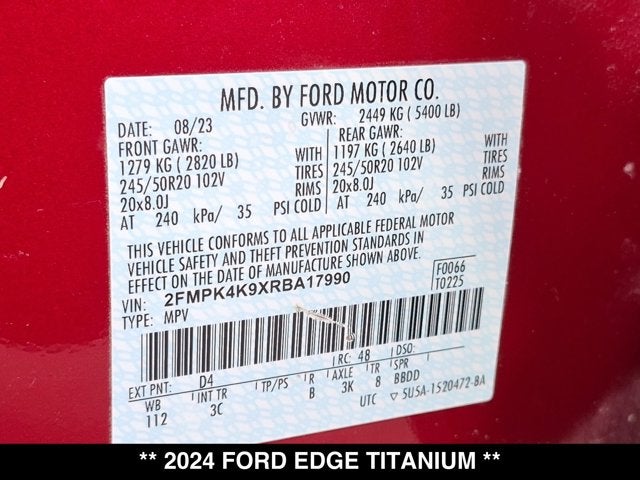2024 Ford Edge Titanium