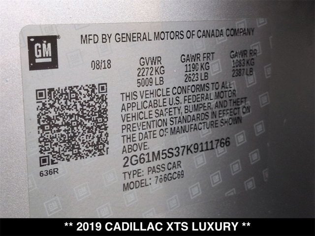 2019 Cadillac XTS Luxury