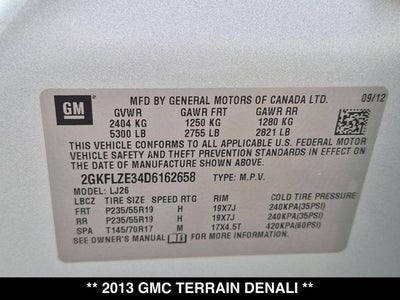 2013 GMC Terrain Denali