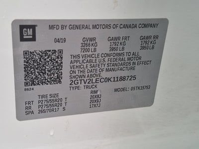 2019 GMC Double Cab Standard Box 4-Wheel Drive Base
