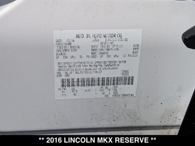2016 Lincoln MKX Reserve