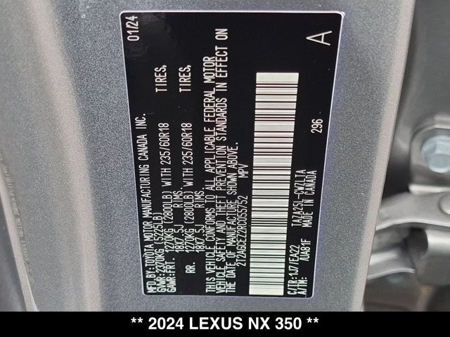 2024 Lexus NX 350 NX 350