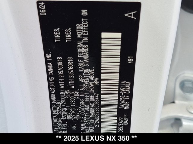 2025 Lexus NX 350 NX 350