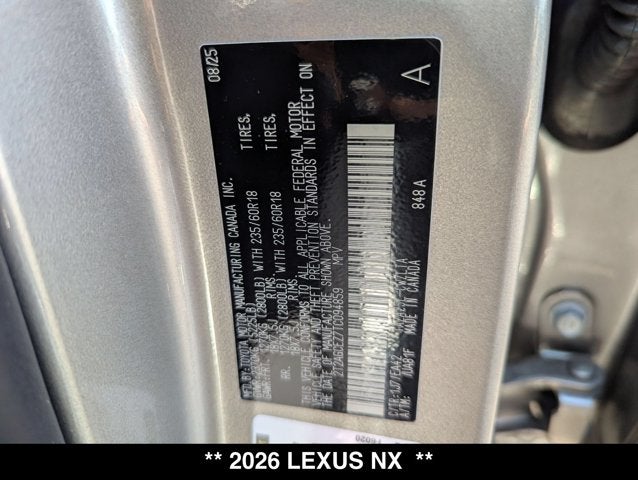 2026 Lexus NX 350 NX 350