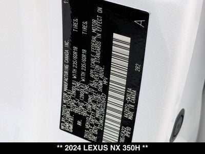 2024 Lexus NX 350h NX 350h