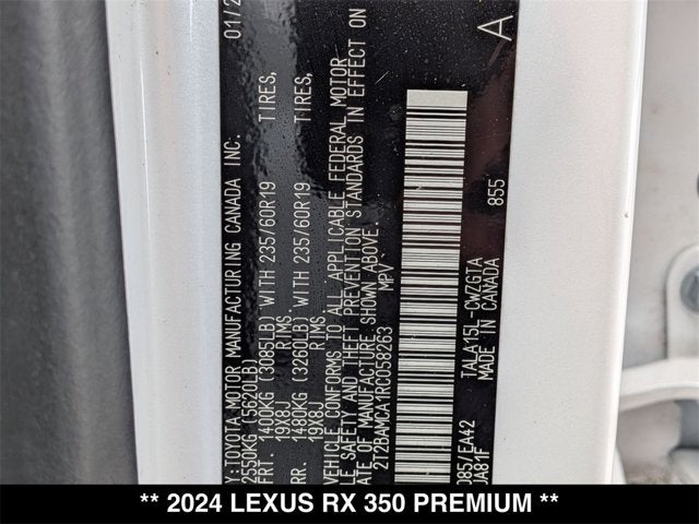 2024 Lexus RX 350 RX 350 Premium