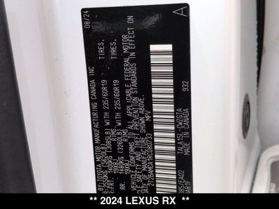 2024 Lexus RX 350 RX 350 Premium