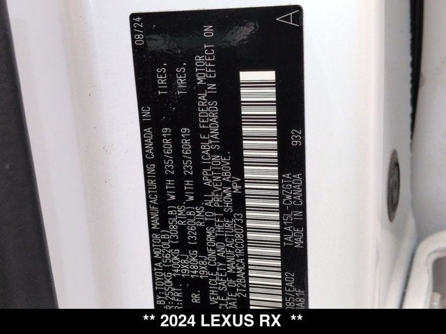 2024 Lexus RX 350 RX 350 Premium