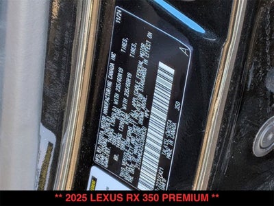 2025 Lexus RX 350 RX 350 Premium