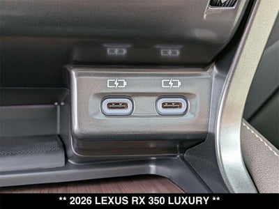 2026 Lexus RX 350 RX 350 Luxury
