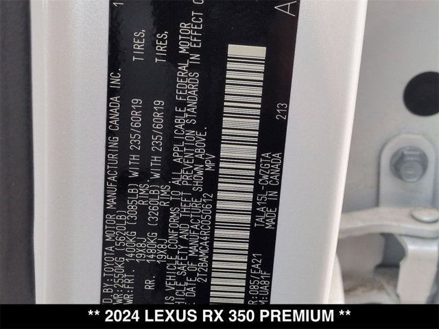 2024 Lexus RX 350 RX 350 Premium