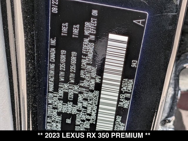 2023 Lexus RX 350 RX 350 Premium