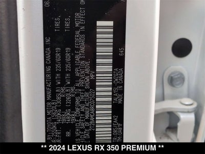 2024 Lexus RX 350 RX 350 Premium