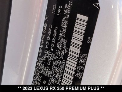 2023 Lexus RX 350 350 Premium Plus
