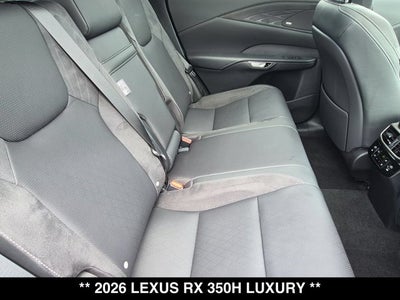 2026 Lexus RX 350h RX 350h Luxury