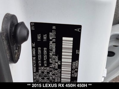 2015 Lexus RX 450h 450h