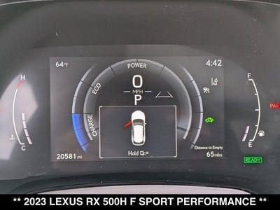 2023 Lexus RX 500h RX 500h F SPORT Performance