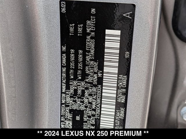 2024 Lexus NX 250 NX 250 Premium