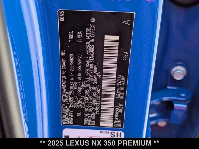 2025 Lexus NX 350 NX 350 Premium