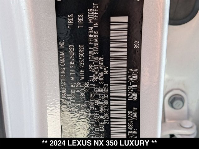 2024 Lexus NX 350 NX 350 Luxury