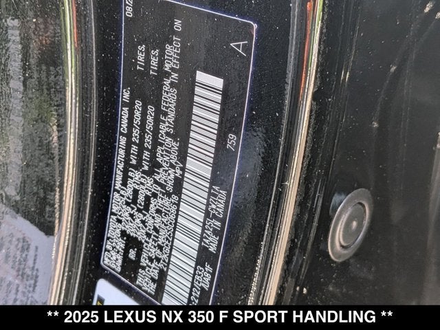 2025 Lexus NX 350 NX 350 F SPORT Handling