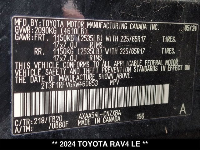 2024 Toyota RAV4 LE