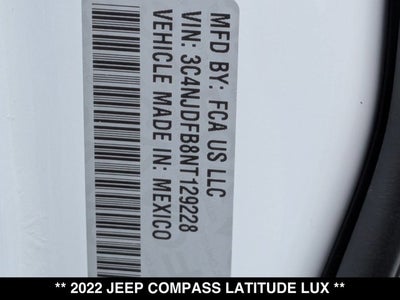 2022 Jeep Compass Latitude Lux