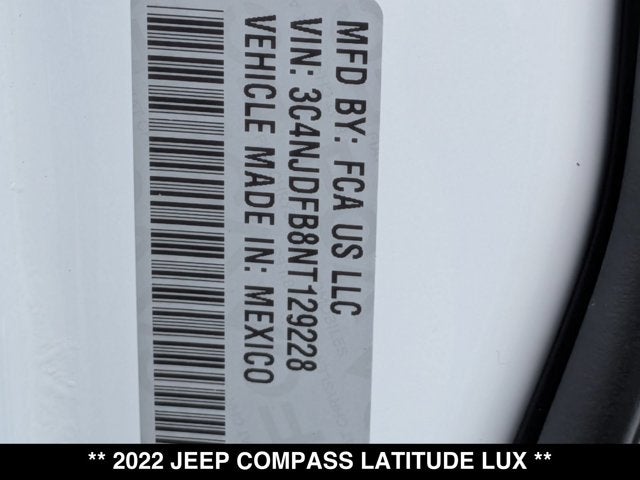 2022 Jeep Compass Latitude Lux