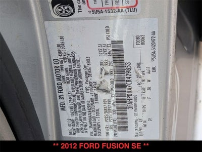 2012 Ford Fusion SE