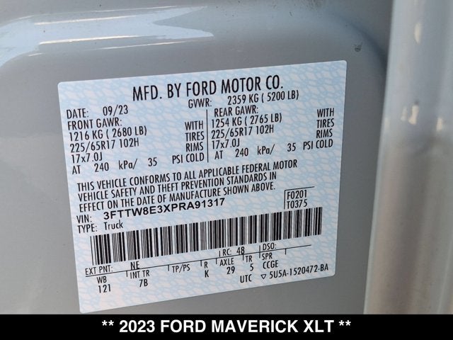 2023 Ford Maverick XLT