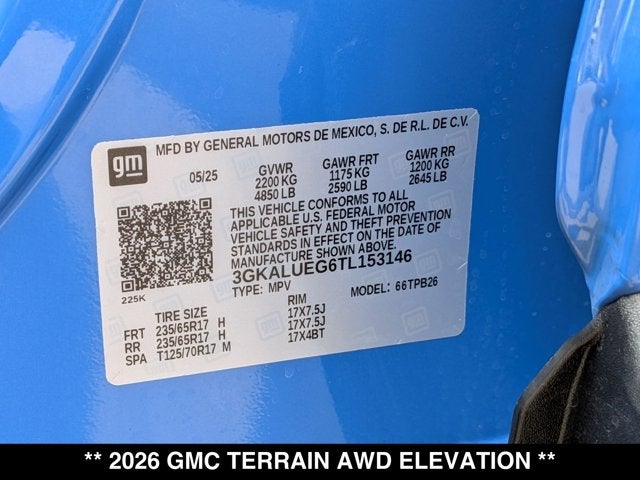 2026 GMC Terrain AWD Elevation