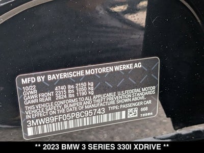 2023 BMW 3 Series 330i xDrive
